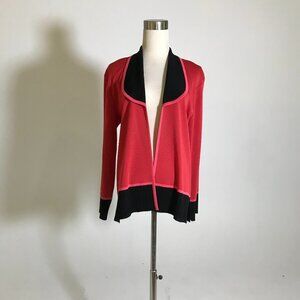 Dark Salmon Misook Cardigan